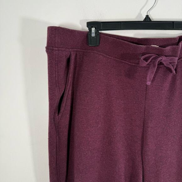 UGG Men Maroon Fleece Lined Drawstring Waist Lounge Pants 2X - Picture 4 of 8